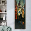 Zamana Karşı Galata Yağlı Boya Tablosu