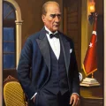 Gratitude to Atatürk Oil Painting