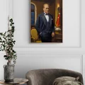 Gratitude to Atatürk Oil Painting
