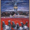 Galata’nın Yankısı Yağlı Boya Tablosu