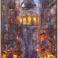 Şehrin Gürültüsü Yağlı Boya Tablosu