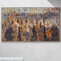 Play Amid the Crowds Oil Painting
