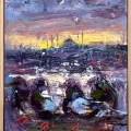İstanbul’un Kanatları Yağlı Boya Tablosu