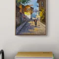 Eski Sokakların Sessizliği Yağlı Boya Tablosu