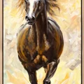 Yılkı Atı Yağlı Boya Tablosu