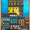 Bir Rüyanın İçinde Galata Yağlı Boya Tablosu