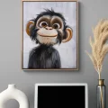 Cute Monkey Oil Painting
