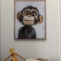 Cute Monkey Oil Painting