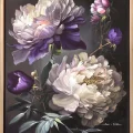 Peony Flower Oil Painting