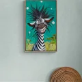 Crazy Zebra Oil Painting