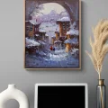 Snow Time in Istanbul Oil Painting
