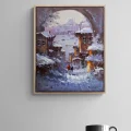 Snow Time in Istanbul Oil Painting