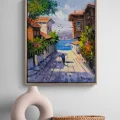 Streets by the Bosphorus Oil Painting