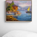 Yalıları Hatırası Yağlı Boya Tablosu
