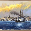 Story of the Ferry Oil Painting