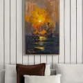 Sun Touching the Sea Oil Painting