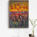 Red Breath of the Poppy Oil Painting