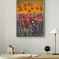 Red Breath of the Poppy Oil Painting