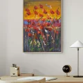 Red Breath of the Poppy Oil Painting