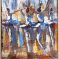 Balerinin İzinde Yağlı Boya Tablosu