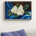 Delicate Magnolia Oil Painting