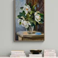 Calm Magnolias in a Vase Oil Painting
