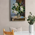 Calm Magnolias in a Vase Oil Painting
