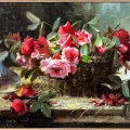 A Basket of Roses Oil Painting