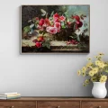 A Basket of Roses Oil Painting