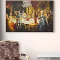 Palace Conversation Oil Painting