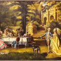 In the Palace Garden Oil Painting