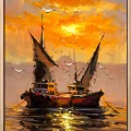 Fishermen of the Bosphorus Oil Painting