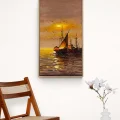 Boats of Old Istanbul Oil Painting