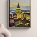 Galata’da Akşam Rüzgârı Yağlı Boya Tablosu