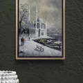Snowy Silence in Ortaköy Oil Painting