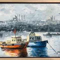 Istanbul Washing Ashore Oil Painting