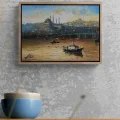 Galata Bridge and the New Mosque Oil Painting