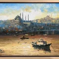 Galata Bridge and the New Mosque Oil Painting