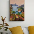 Among the Waterfront Mansions Oil Painting