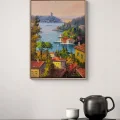 Among the Waterfront Mansions Oil Painting