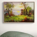 Istanbul’s Green Shores Oil Painting