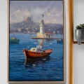 Maiden’s Tower Embraced by Blue Oil Painting