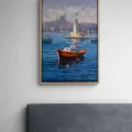 Maiden’s Tower Embraced by Blue Oil Painting