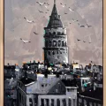 Galatada Sakin Perspektir Yağlı Boya Tablosu