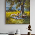 Ağacın Altında Hayaller Yağlı Boya Tablosu