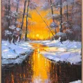 Toward the Heart of Winter Oil Painting