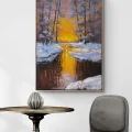 Toward the Heart of Winter Oil Painting