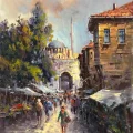 Istanbul in Times Past Oil Painting