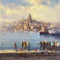 From the Bosphorus to Galata Oil Painting