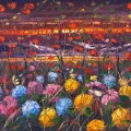 Flowers Gazing at the Sky Oil Painting
